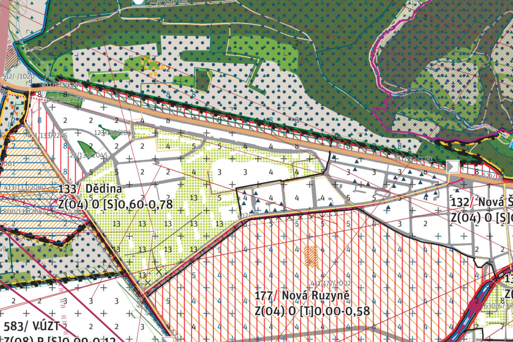 Zákres zastavitelné plochy - 1,5 km mezi Evropskou a Divokou Šárkou. Zdroj: Mup.pirati.cz